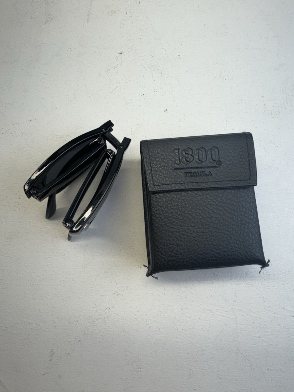 (251) 1800 Tequila Foldable Sunglasses‎ with Original Case – Compact – Pre-Owned